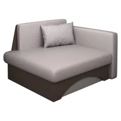   Kinyitható fotel, bézses szürke Taupe/barna, KUBOŠ NEW UNI