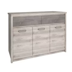 Komód 3D2S, nairobi gesztenye/onix, JESI NEW