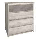 Komód 4S, nairobi gesztenye/onix, JESI NEW