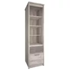 Nyitott polcállvány 1D1S, nairobi gesztenye/onix, JESI NEW