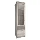 Vitrin 1D1W1S, nairobi gesztenye/onix, JESI NEW