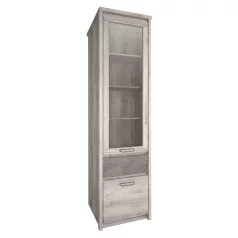 Vitrin 1D1W1S, nairobi gesztenye/onix, JESI NEW