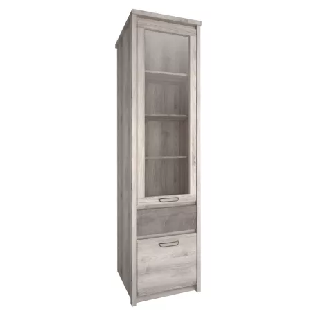 Vitrin 1D1W1S, nairobi gesztenye/onix, JESI NEW