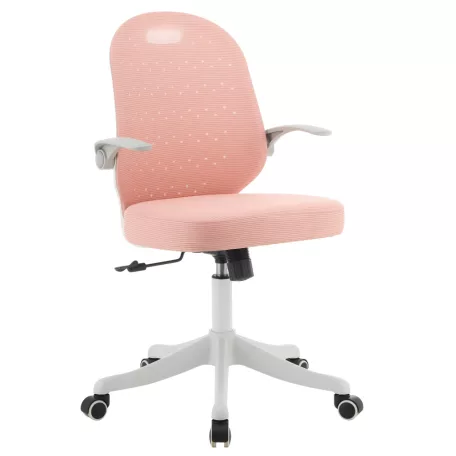 Forgószék, rózsaszín/fehér, TARIA