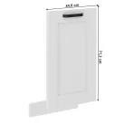 Ajtó mosogatógéphez, fehér/fehér, LULA ZM 713x446