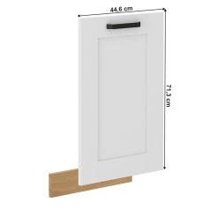   Ajtó mosogatógéphez, fehér/artisan tölgy, LULA ZM 713x446