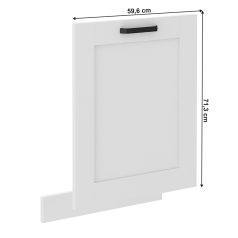 Ajtó mosogatógéphez, fehér/fehér, LULA ZM 713x596