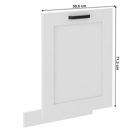 Ajtó mosogatógéphez, fehér/fehér, LULA ZM 713x596