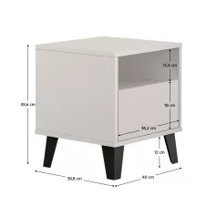 Éjjeliszekrény, cashmere, BOGAN NEW 1S