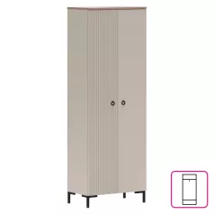 Szekrény, szürkésbarna Taupe/silverjack tölgy, DOMCA 2D