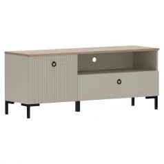   TV-állvány, szürkésbarna Taupe/silverjack tölgy, DOMCA 1K1S