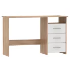 Számítógépasztal, sonoma tölgyfa/fehér, LARISTOTE NEW