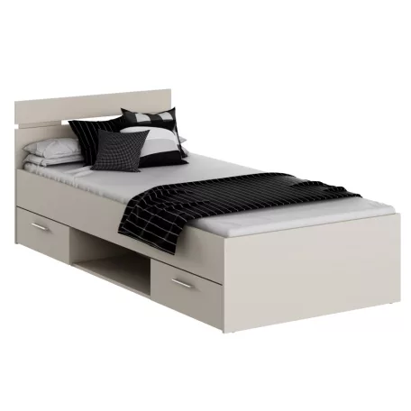 Ágykeret, 90x200, cashmere, MICHIGAN NEW