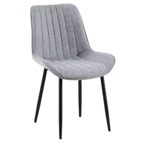 Étkezőszék, világosszürke/fekete, ZAJRA