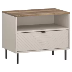 Éjjeliszekrény, kasmír/castello tölgy, EYCO 1S