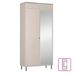 Szekrény, kasmír/castello tölgy, EYCO 2D/40