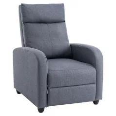 Relaxációs fotel, szürke, KRESO NEW