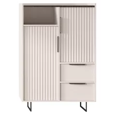 Komód, kasmír/mink arvadonna gesztenye, FRESIO KOM2D2S