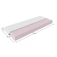 Matrac, habszivacs, 14 cm, 85x200, MAIR