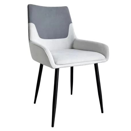 Étkezőszék, szürke/fekete, ADRINA