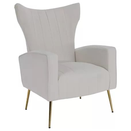 Relaxfotel, bézs Velvet szövet, BARET