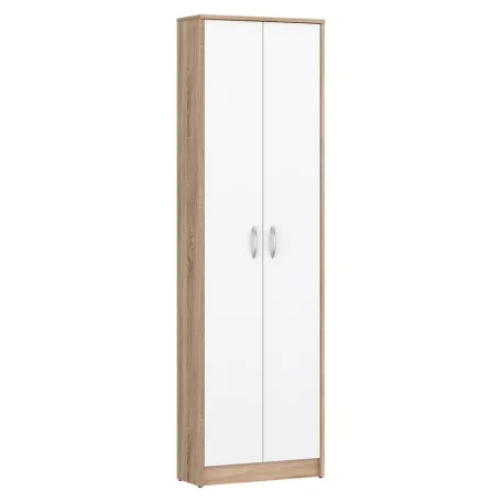 Szekrény, sonoma tölgy/fehér, VIRA-MECKI NEW