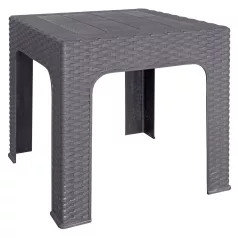 Kerti kisasztal rakásolható, szürke, ZAMA