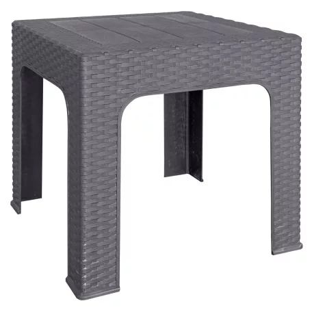 Kerti kisasztal rakásolható, szürke, ZAMA