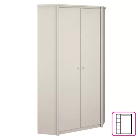 Sarokszekrény, kasmír, KAROS 2D