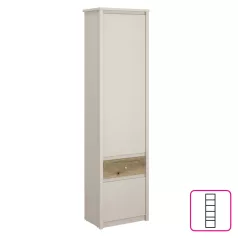 Polcos szekrény, kasmír/evoke tölgy, KAROS 2D1S