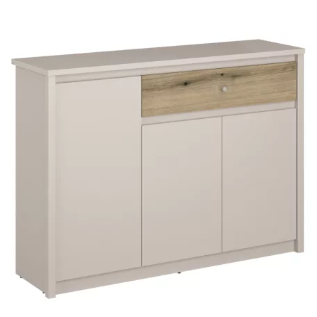 Komód, kasmír/evoke tölgy, KAROS 3D1S