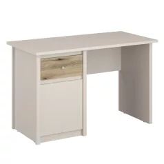 Univerzális PC-asztal, kasmír/evoke tölgy, KAROS 1D1S/120