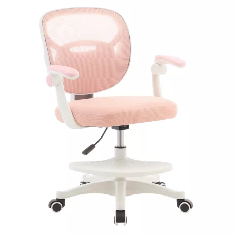 Forgószék, rózsaszín/fehér, TREXA