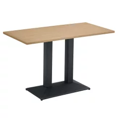   Bisztró asztal, tölgy sonoma/fekete, 120x60 cm, RINALDO TYP 2