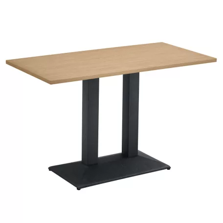 Bisztró asztal, tölgy sonoma/fekete, 120x60 cm, RINALDO TYP 2