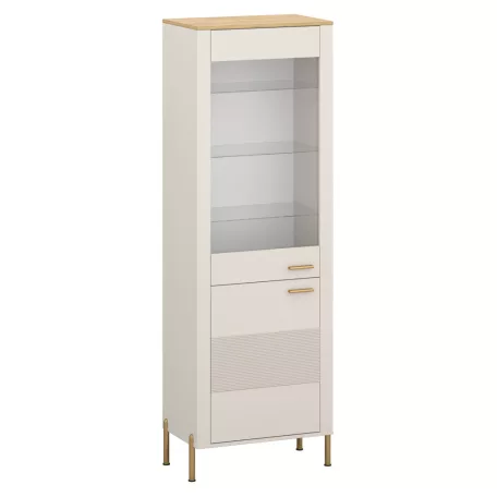 Vitrin, kasmír/kő tölgy, RUNOL 1D1W