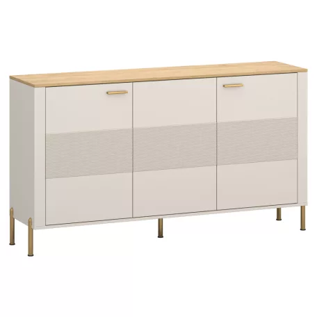 Komód, kasmír/kő tölgy, RUNOL 3D