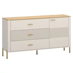 Komód, kasmír/kő tölgy, RUNOL 1D3S