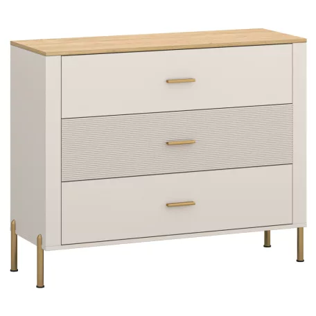 Komód, kasmír/kő tölgy, RUNOL 3S