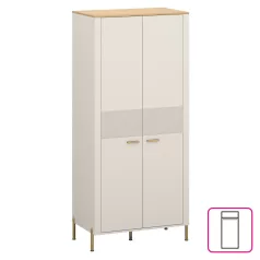 Szekrény, kasmír/kő tölgy, RUNOL 2D