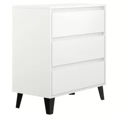 Komód, fehér, BOGAN NEW 3S70