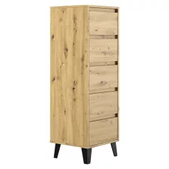Komód, artisan tölgy, BOGAN NEW 5S40