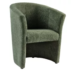 Klub fotel, zöld Coral anyag, CUBA