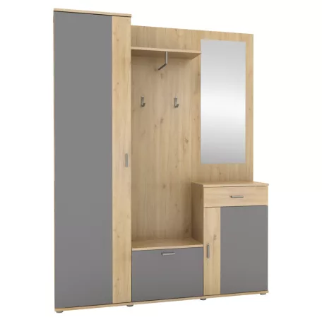 előszoba, artisan tölgy/grafit,  AMALIA