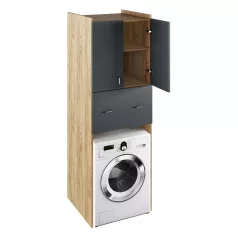   Mély szekrény a mosógép fölé, artisan tölgy/grafit, NATALI TYP 9