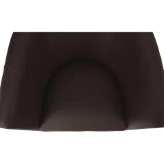 Klub fotel, barna textilbőr, CUBA