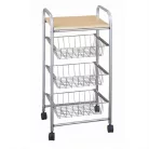 Polcállvány drótkosarakkal, bükk, CAMPO