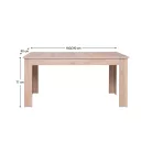 Kinyitható asztal typ 12, sonoma tölgy, 161-210x77 cm, GRAND