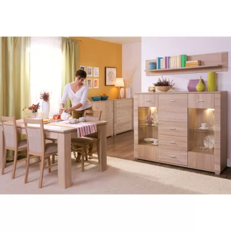 Fali polc typ 17, sonoma tölgy, GRAND