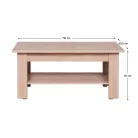 Dohányzóasztal typ 19, sonoma tölgy, GRAND